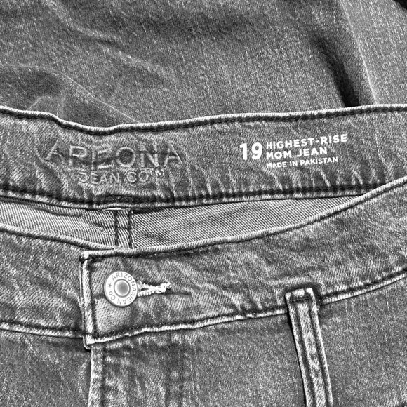 NEW Arizona Jeans Women's Size 19 Vintage Y2K Highest Rise Mom Jeans Gray - Picture 2 of 7